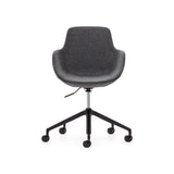 Tissiana Schreibtischstuhl Dunkelgrau und Aluminium mit mattschwarzer Oberfläche - ZEN ZONE Furniture