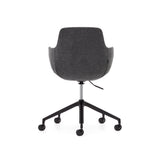 Tissiana Schreibtischstuhl Dunkelgrau und Aluminium mit mattschwarzer Oberfläche - ZEN ZONE Furniture