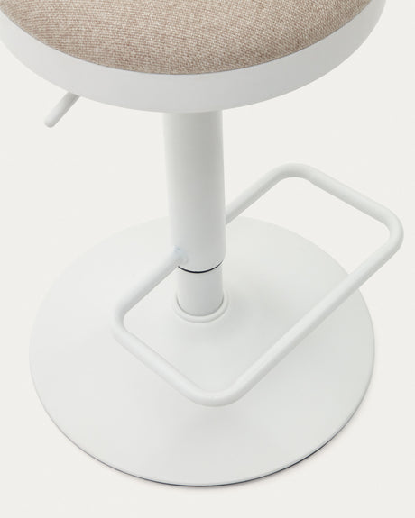 Zaib Hocker Beige - ZEN ZONE Furniture