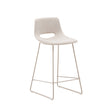 Zahara Hocker beige und Stahl mit beigem Finish 65 cm - ZEN ZONE Furniture