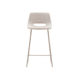 Zahara Hocker beige und Stahl mit beigem Finish 65 cm - ZEN ZONE Furniture
