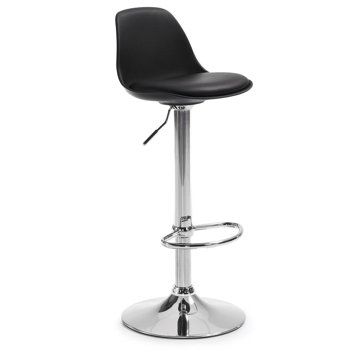 Orlando-T Barhocker aus Stahl schwarz Höhe 60-82 cm - ZEN ZONE Furniture