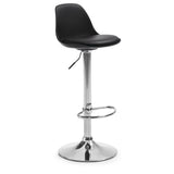 Orlando-T Barhocker aus Stahl schwarz Höhe 60-82 cm - ZEN ZONE Furniture