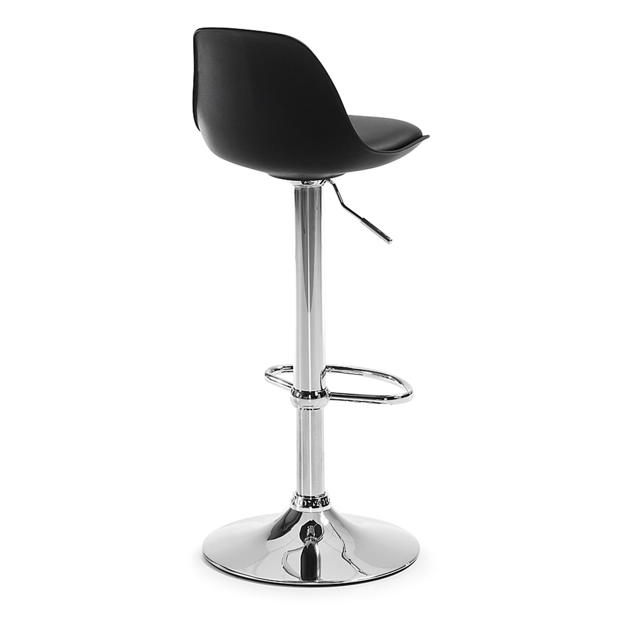 Orlando-T Barhocker aus Stahl schwarz Höhe 60-82 cm - ZEN ZONE Furniture