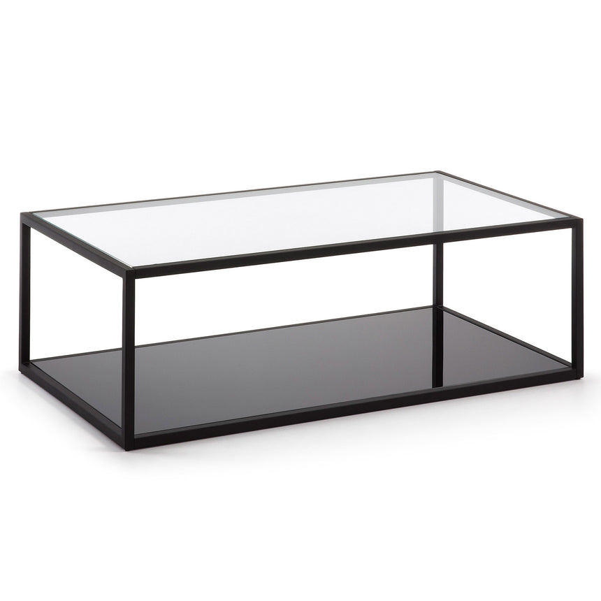 Blackhill rechteckiger Couchtisch 110 x 60 cm schwarz - ZEN ZONE Furniture