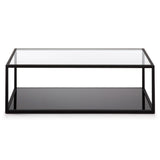 Blackhill rechteckiger Couchtisch 110 x 60 cm schwarz - ZEN ZONE