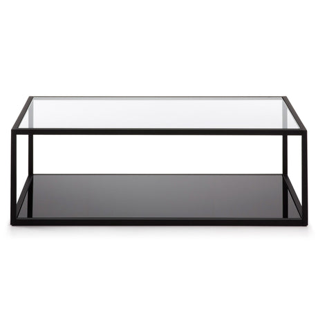Blackhill rechteckiger Couchtisch 110 x 60 cm schwarz - ZEN ZONE