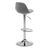 Orlando-T Barhocker aus Stahl grau Höhe 60-82 cm - ZEN ZONE Furniture