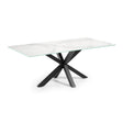Argo Tisch 180 cm, Porzellan, schwarze Beine - ZEN ZONE Furniture