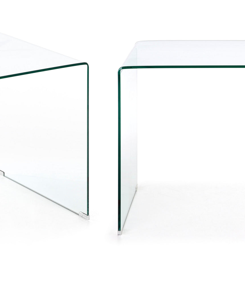 Burano Schreibtisch aus Glas 125 x 70 cm - ZEN ZONE Furniture