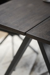CARRADALE Esstisch Braun/Schwarz 170x100x75cm - ZEN ZONE