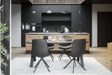 CARRADALE Esstisch Braun/Schwarz 170x100x75cm - ZEN ZONE