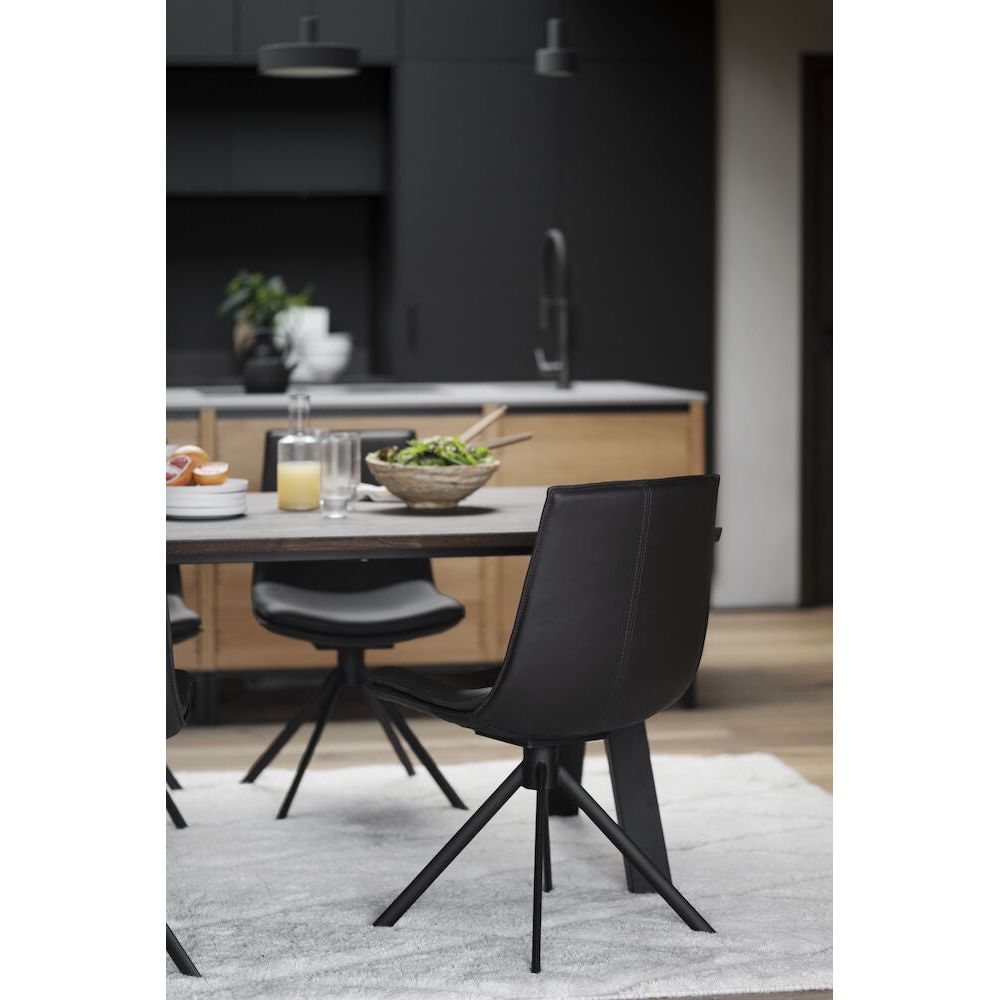 LOWELL Esszimmerstuhl Braun/Schwarz 46x58x86cm - ZEN ZONE