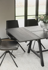 CARRADALE Esstisch Schwarz A-Beine 170x100x75cm - ZEN ZONE