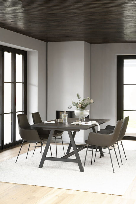 CARRADALE Esstisch Schwarz A-Beine 170x100x75cm - ZEN ZONE