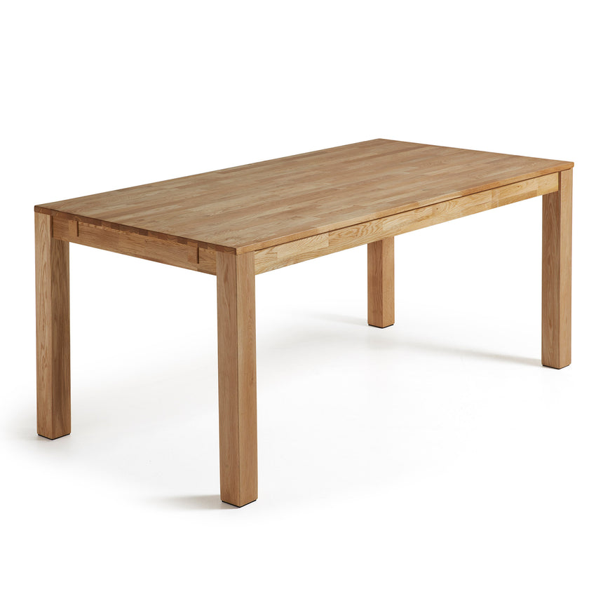 Isbel ausziehbarer Tisch 120 (200) x 75 cm aus massivem Eichenholz - ZEN ZONE Furniture