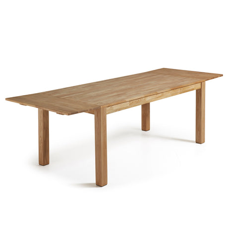 Isbel ausziehbarer Tisch 120 (200) x 75 cm aus massivem Eichenholz - ZEN ZONE