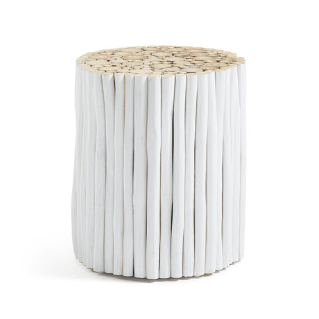 Filip Beistelltisch Ø 35 cm weiß - ZEN ZONE
