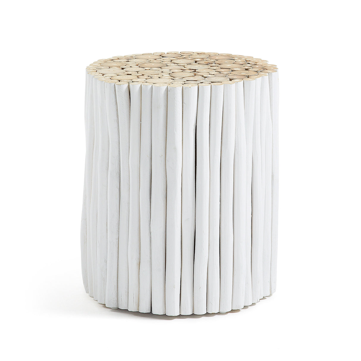 Filip Beistelltisch Ø 35 cm weiß - ZEN ZONE Furniture