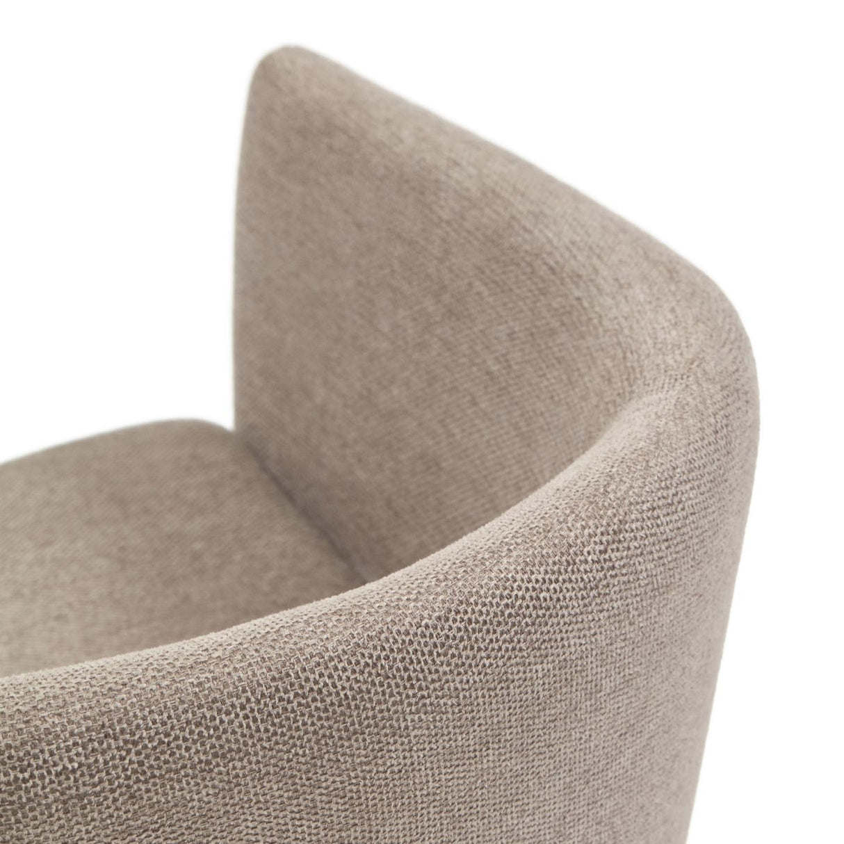 Harlan Stuhl aus brauner Chenille mit Beinen aus massiver Esche - ZEN ZONE