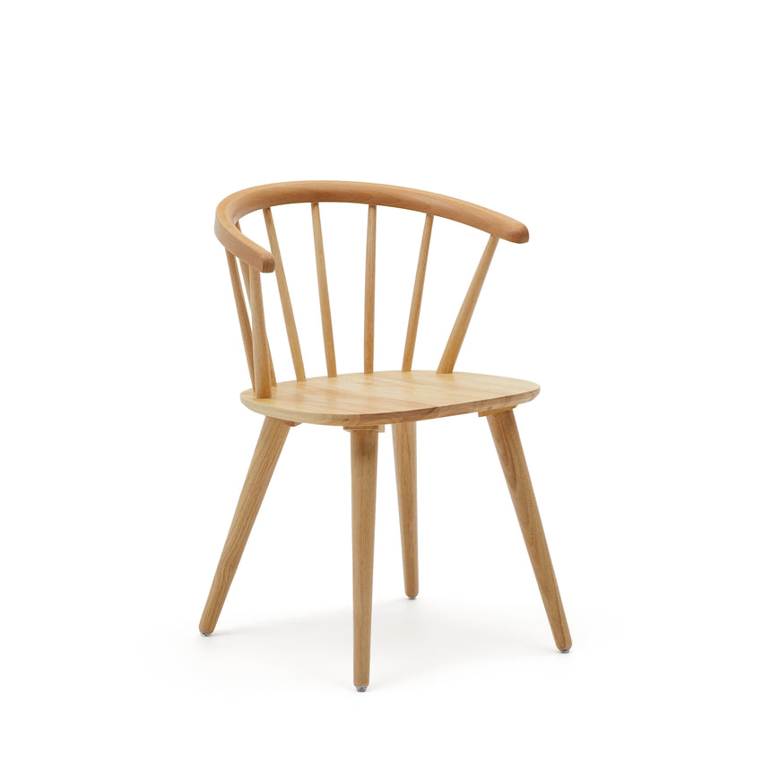 Trise Stuhl DM und massives Kautschukholz lackiert natur - ZEN ZONE Furniture