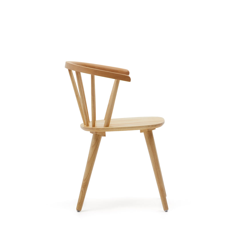 Trise Stuhl DM und massives Kautschukholz lackiert natur - ZEN ZONE Furniture