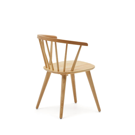 Trise Stuhl DM und massives Kautschukholz lackiert natur - ZEN ZONE Furniture