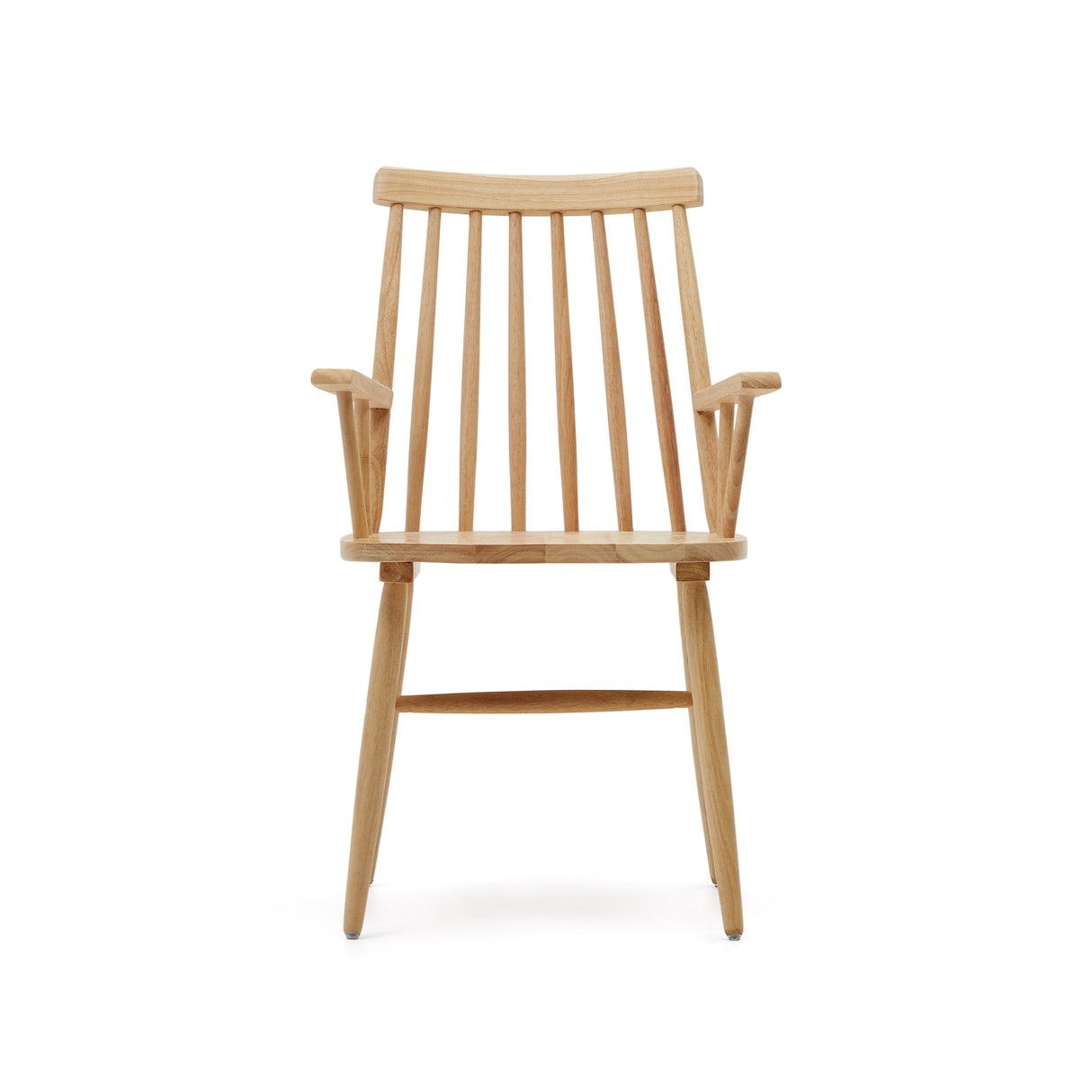 Tressia Stuhl mit Armlehnen DM und massives Kautschukholz lackiert natur - ZEN ZONE Furniture