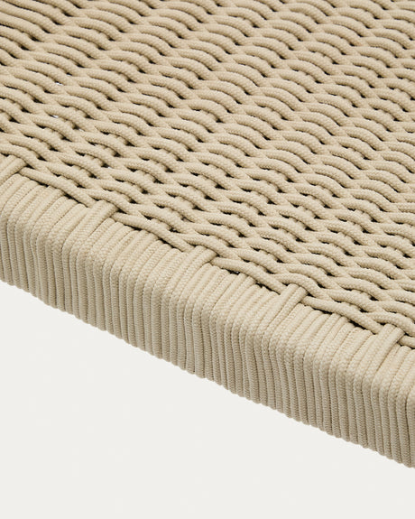Stapelbarer Stuhl Nina aus massivem Akazienholz und écrufarbenem Seil FSC 100% - ZEN ZONE Furniture