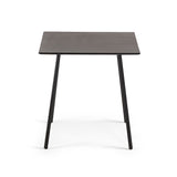 Mathis Tisch Zementfaser und Stahlbeine mit schwarzem Finish 75 x 75 cm - ZEN ZONE Furniture