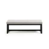 Loya Polsterbank in Grau 128 cm - ZEN ZONE Furniture