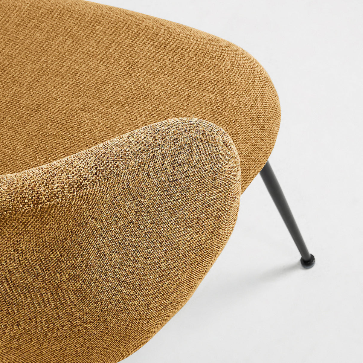Minna Stuhl senfgelb und Stahlbeine mit schwarzem Finish - ZEN ZONE