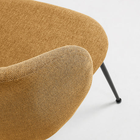 Minna Stuhl senfgelb und Stahlbeine mit schwarzem Finish - ZEN ZONE