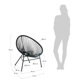 Samantha Sessel schwarz - ZEN ZONE Furniture