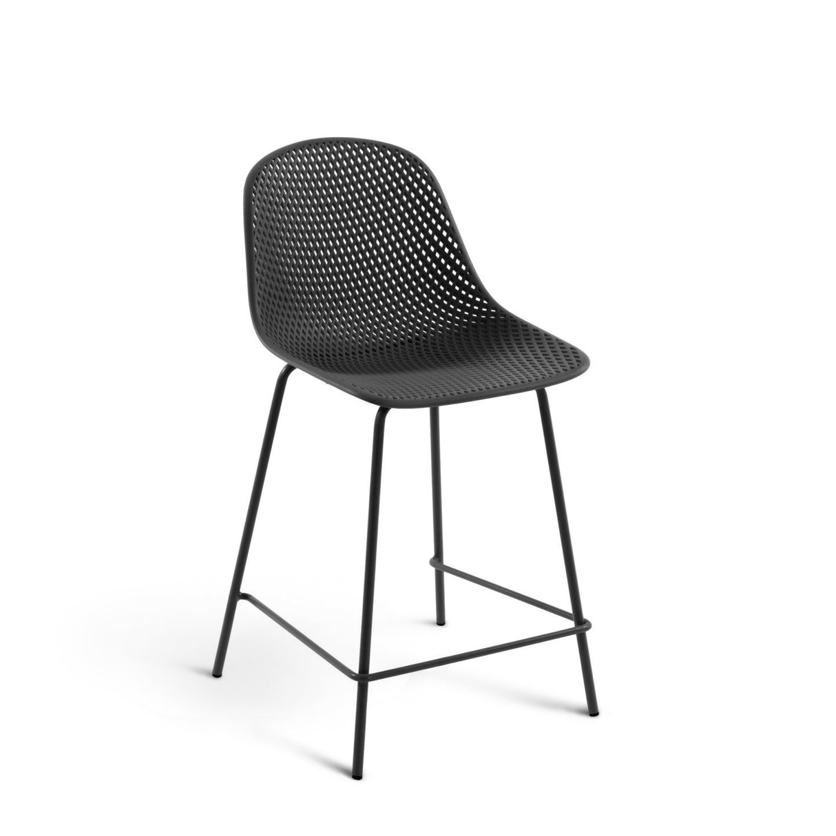 Outdoor Hocker Quinby grau Höhe 65 cm - ZEN ZONE Furniture