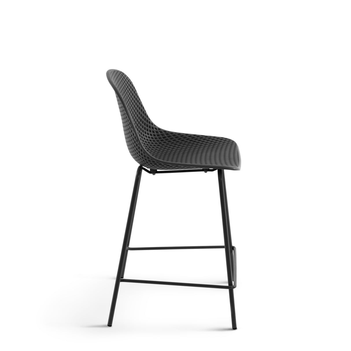 Outdoor Hocker Quinby grau Höhe 65 cm - ZEN ZONE Furniture