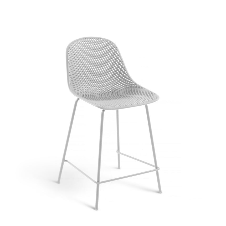 Outdoor Hocker Quinby weiß Höhe 65 cm - ZEN ZONE Furniture