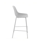 Outdoor Hocker Quinby weiß Höhe 75 cm - ZEN ZONE Furniture