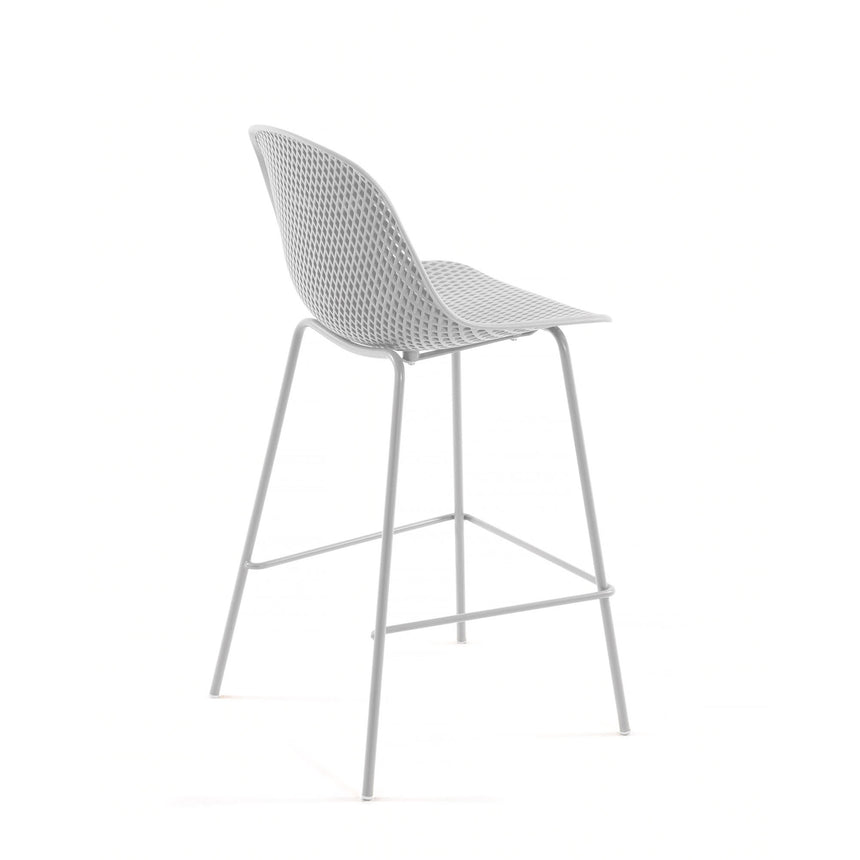 Outdoor Hocker Quinby weiß Höhe 75 cm - ZEN ZONE Furniture