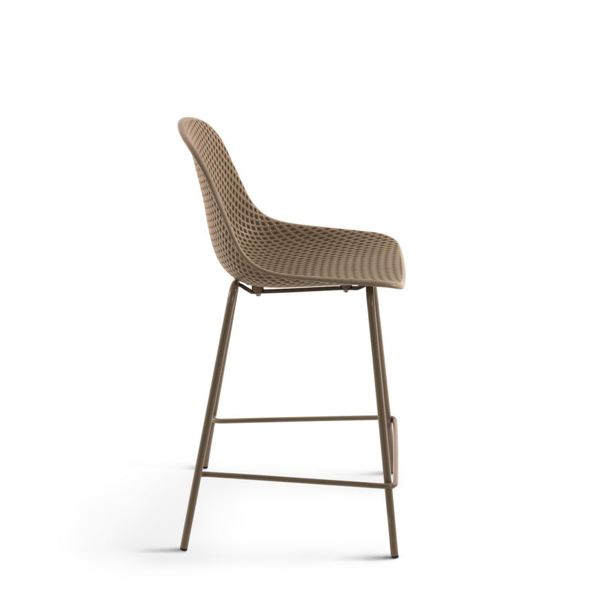 Outdoor Hocker Quinby beige Höhe 65 cm - ZEN ZONE Furniture