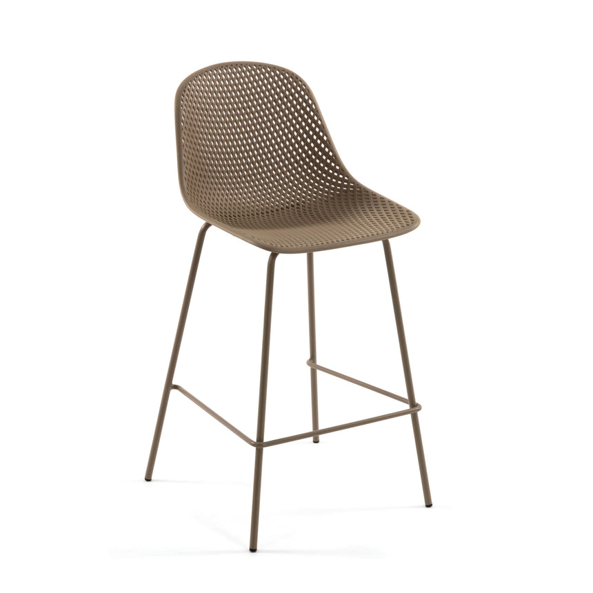 Quinby Barhocker beige Höhe 75 cm - ZEN ZONE Furniture