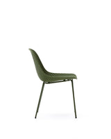 Outdoor-Stuhl Quinby mit grünen Stahlbeinen - ZEN ZONE Furniture
