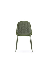 Outdoor-Stuhl Quinby mit grünen Stahlbeinen - ZEN ZONE Furniture