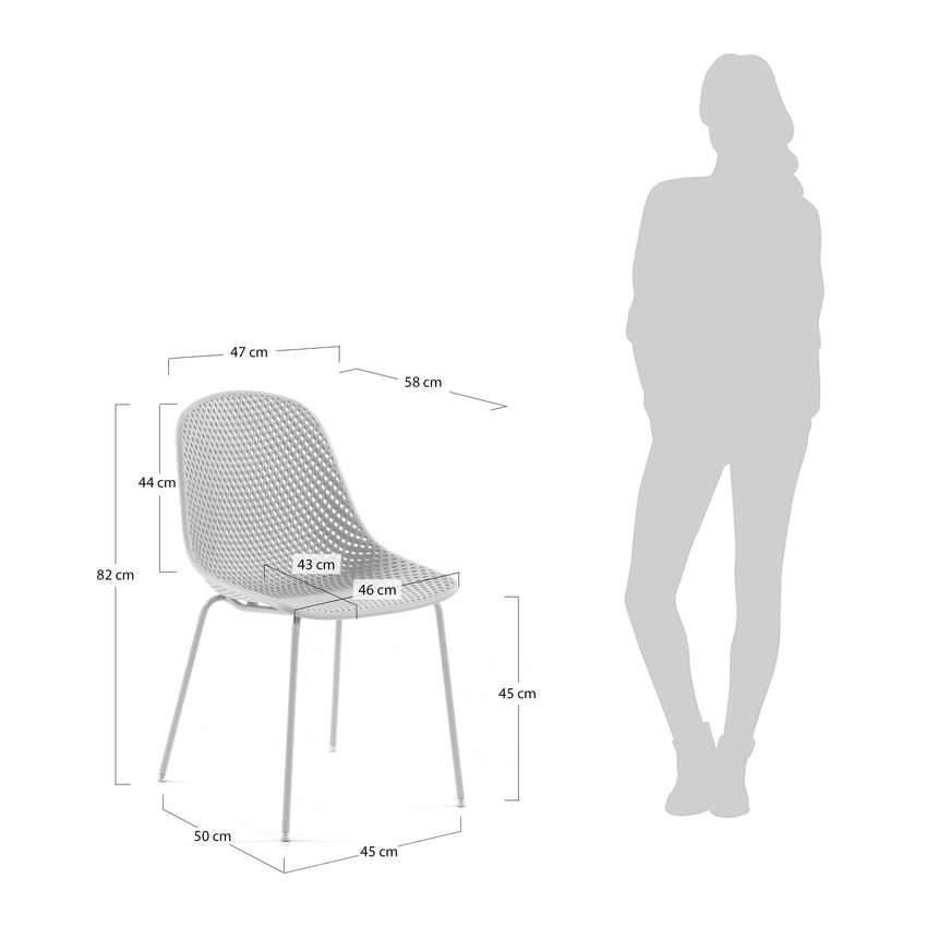 Outdoor Stuhl Quinby weiß - ZEN ZONE Furniture