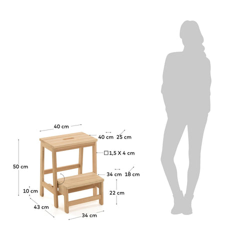 Hocker mit Leiter Nell 40 x 43 cm - ZEN ZONE Furniture