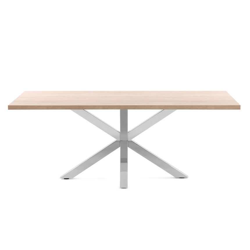 Argo Tisch 160 x 100 cm mit Melamin natur und Edelstahlbeinen - ZEN ZONE Furniture