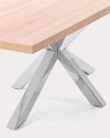 Argo Tisch 160 x 100 cm mit Melamin natur und Edelstahlbeinen - ZEN ZONE Furniture