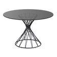 Niut Glas-Tisch Schwarz Ø 120 cm - ZEN ZONE