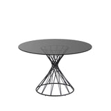 Niut Glas-Tisch Schwarz Ø 120 cm - ZEN ZONE Furniture