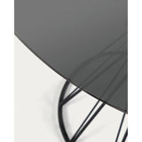 Niut Glas-Tisch Schwarz Ø 120 cm - ZEN ZONE